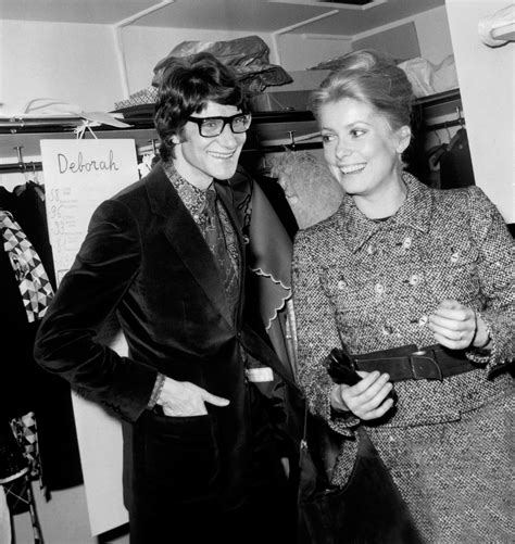 catherine deneuve e yves saint laurent|yves saint laurent.